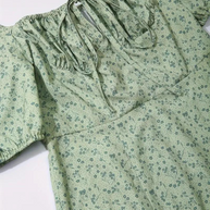 WW | Blumendruck Puffärmel Sommerkleid Maxikleid