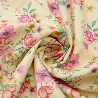WW | Blumendruck Puffärmel Sommerkleid Maxikleid
