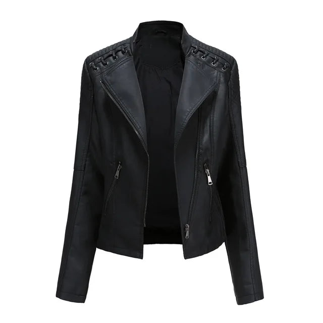 W&W Mode - Glatte Lederjacke