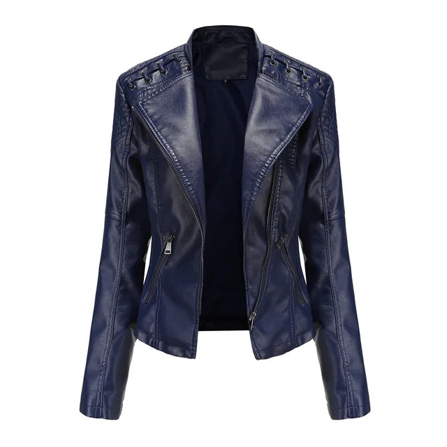 W&W Mode - Glatte Lederjacke