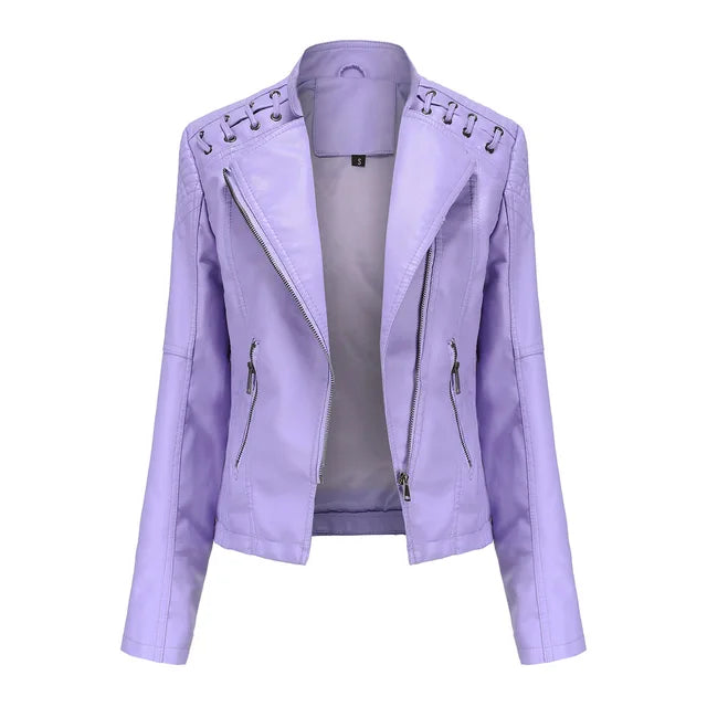 W&W Mode - Glatte Lederjacke