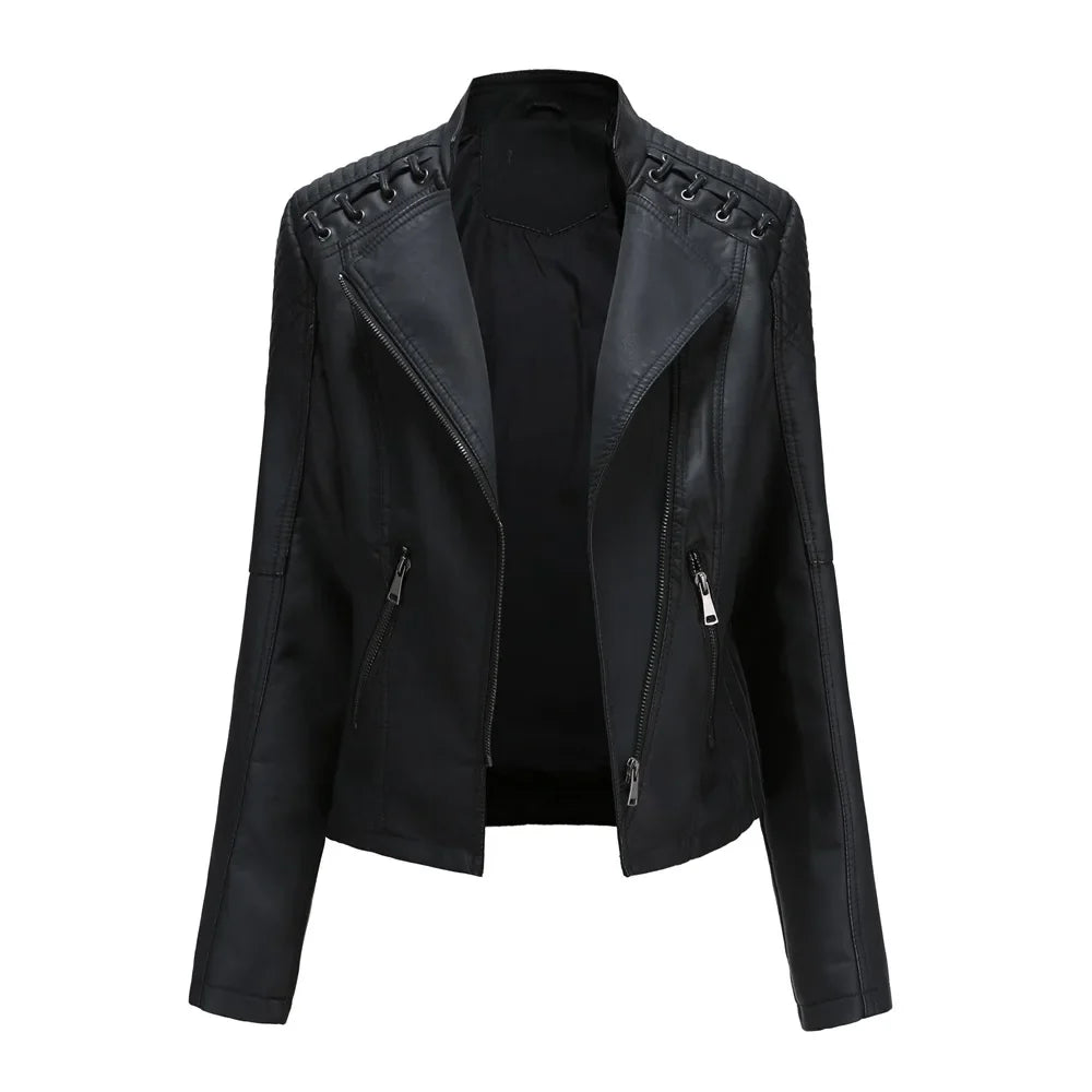 W&W Mode - Glatte Lederjacke
