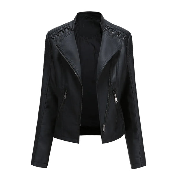 W&W - Glatte Lederjacke