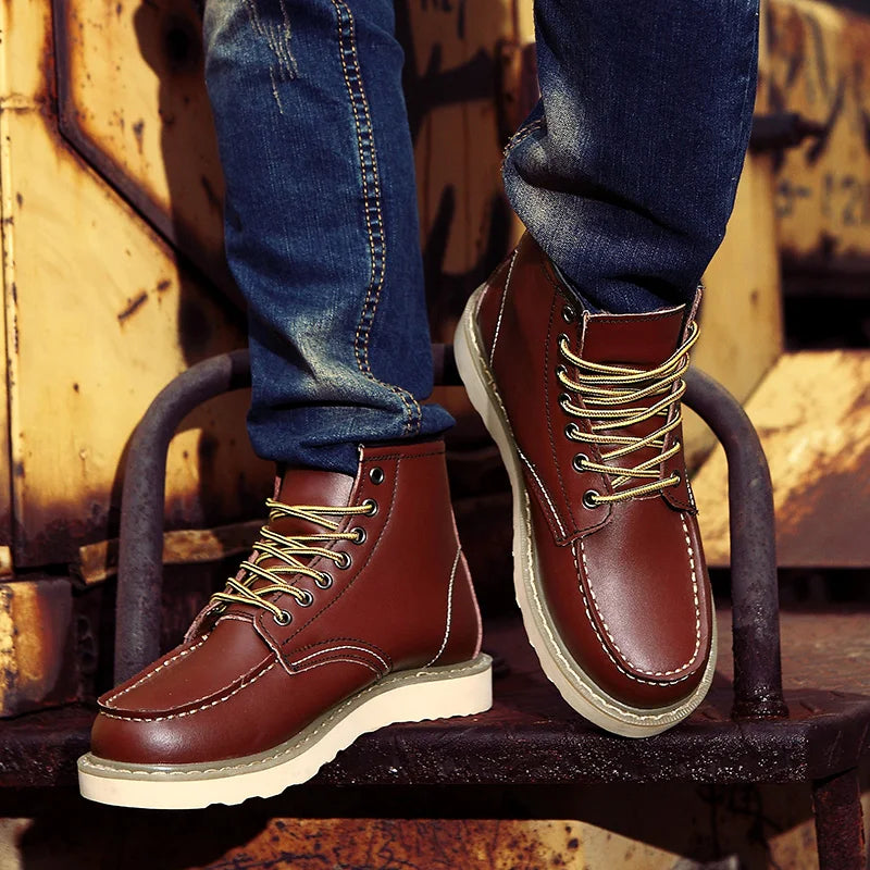 W&W Mode | Bequeme Rutschfest Geschnürt Stiefelette