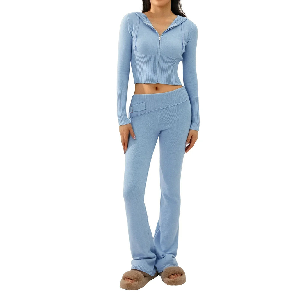 Wolff | Loungewear Set mit Kapuze mit Reißverschluss Zweiteiler aus Wolff | Loungewear für Damen