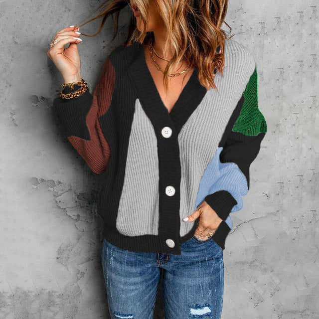 WW | Strickjacke In Kontrastfarbe