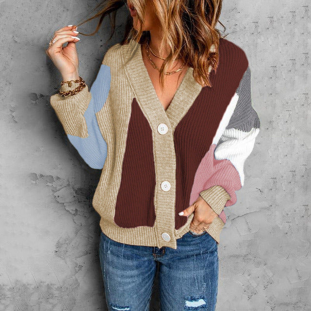 WW | Strickjacke In Kontrastfarbe