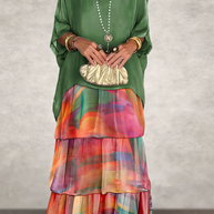 WW | Maxi Kleid Mit Weitem Rundhalsausschnitt