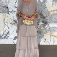 WW | Maxi Kleid Mit Weitem Rundhalsausschnitt