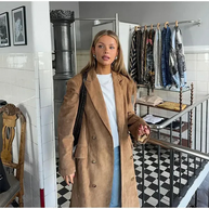 WW | Faux Suede Trenchcoat