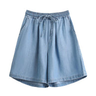 WW | Jeansshorts Mit Weitem Bein Und Elastischem Bund