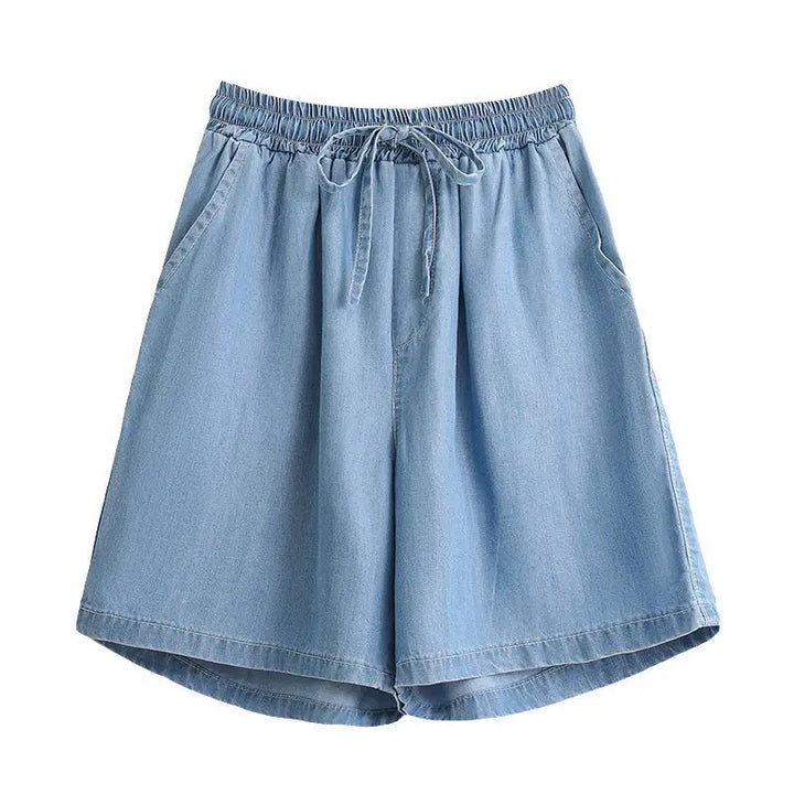 W&W Mode | Jeansshorts Mit Weitem Bein Und Elastischem Bund