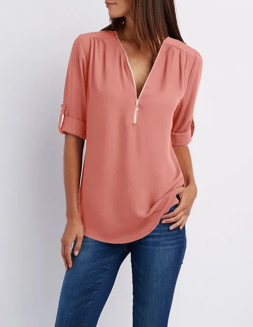 W&W Mode | Moderner Top Zip Pullover aus nachhaltiger Baumwolle