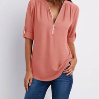 WW | Moderner Top Zip Pullover aus nachhaltiger Baumwolle