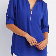 WW | Moderner Top Zip Pullover aus nachhaltiger Baumwolle
