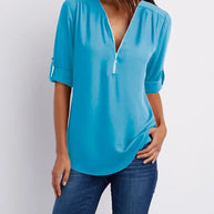 WW | Moderner Top Zip Pullover aus nachhaltiger Baumwolle