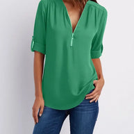 WW | Moderner Top Zip Pullover aus nachhaltiger Baumwolle