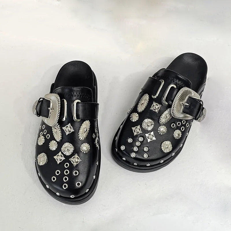 Damen orthopädische Punk-Pantoffeln mit rutschfester Sohle