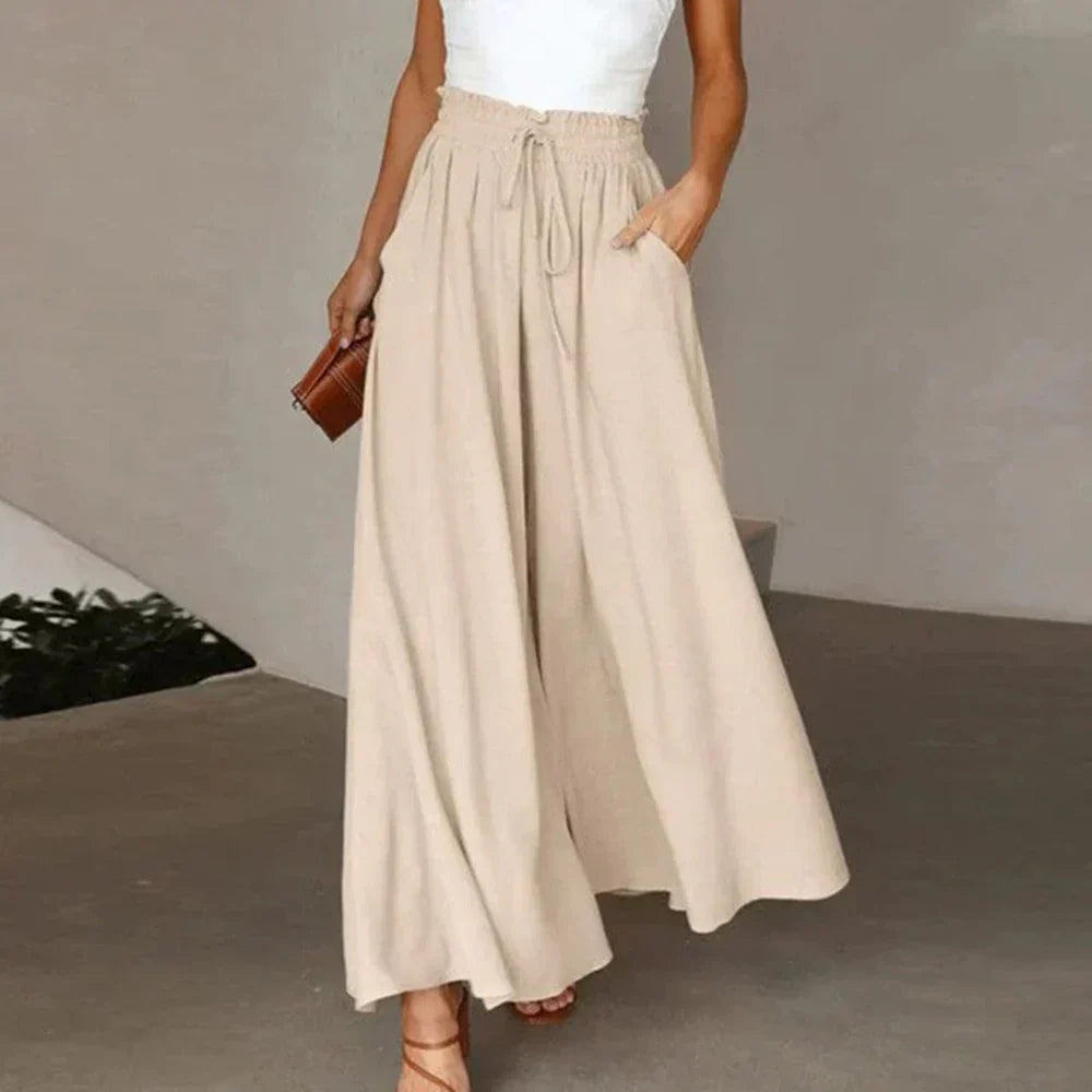 WW | Weite Damen Sommerhose mit Elastischem Bund