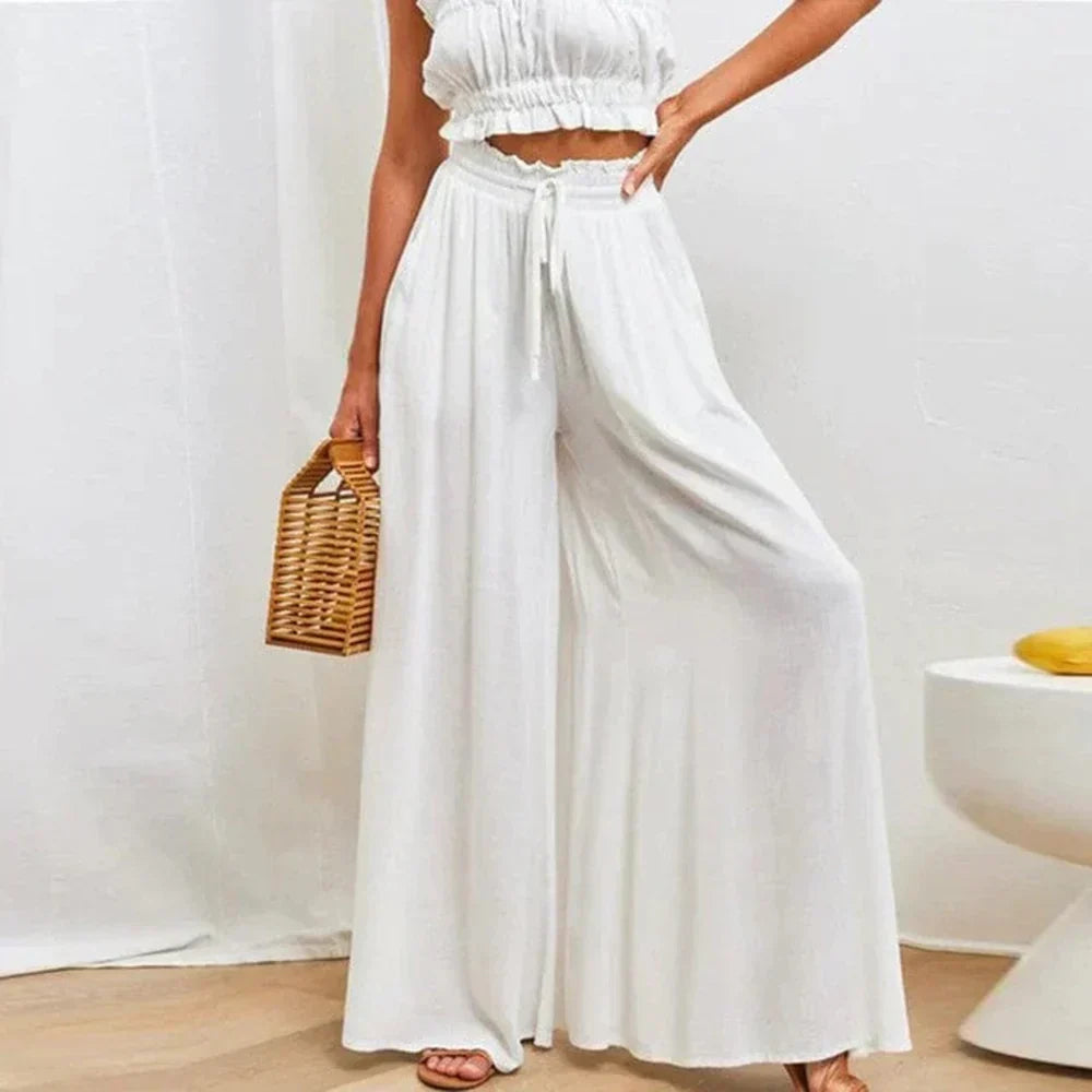 W&W Mode | Weite Damen Sommerhose mit Elastischem Bund