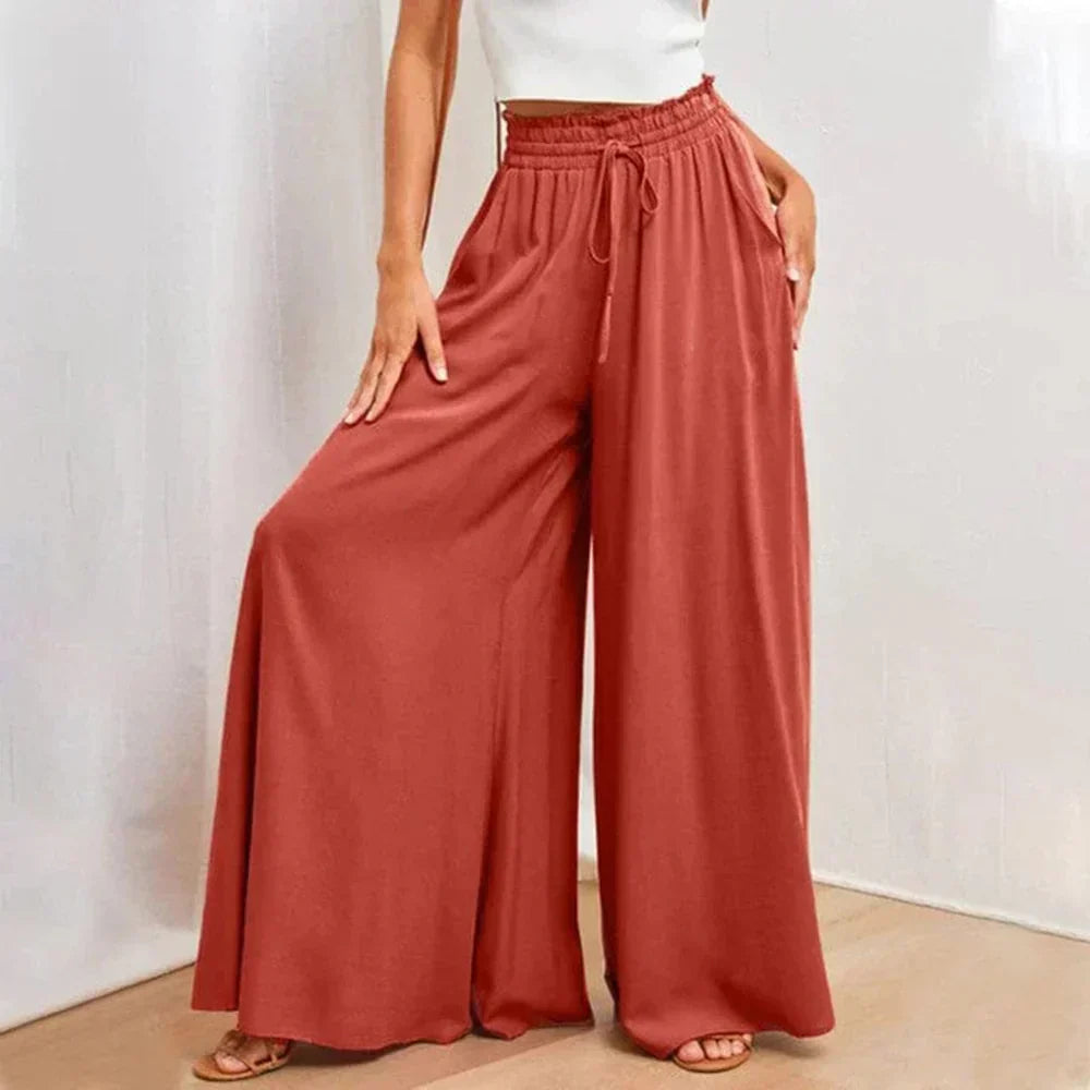 W&W Mode | Weite Damen Sommerhose mit Elastischem Bund