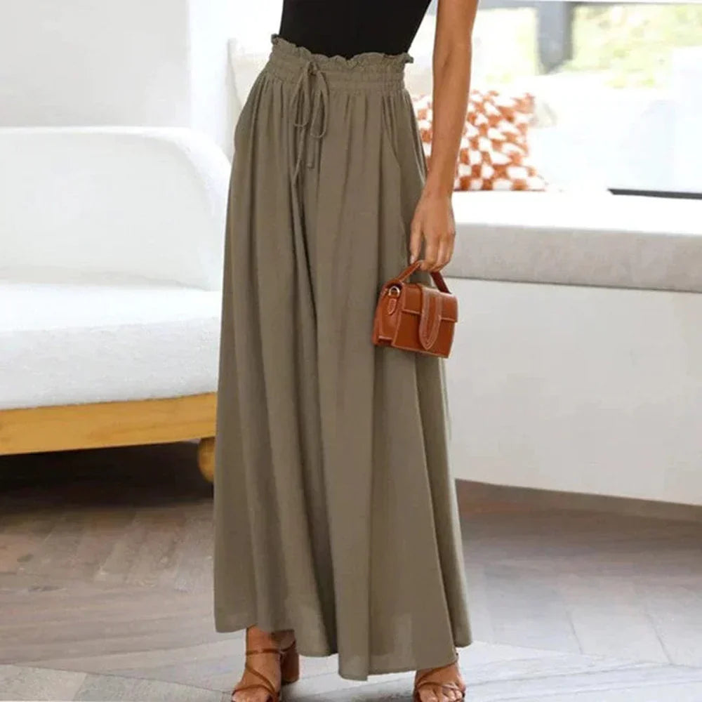 W&W Mode | Weite Damen Sommerhose mit Elastischem Bund