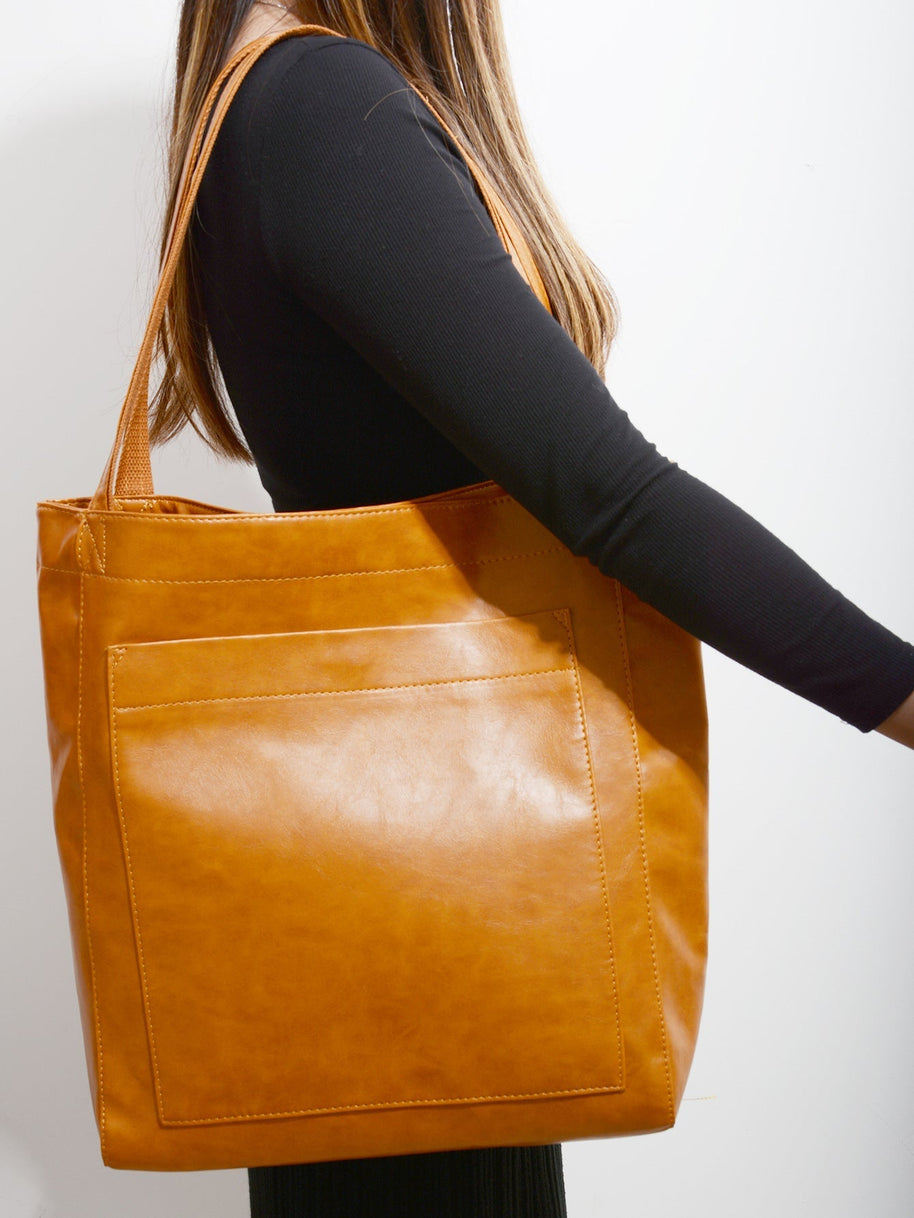 WW - Damen Schultertasche aus veganem Leder