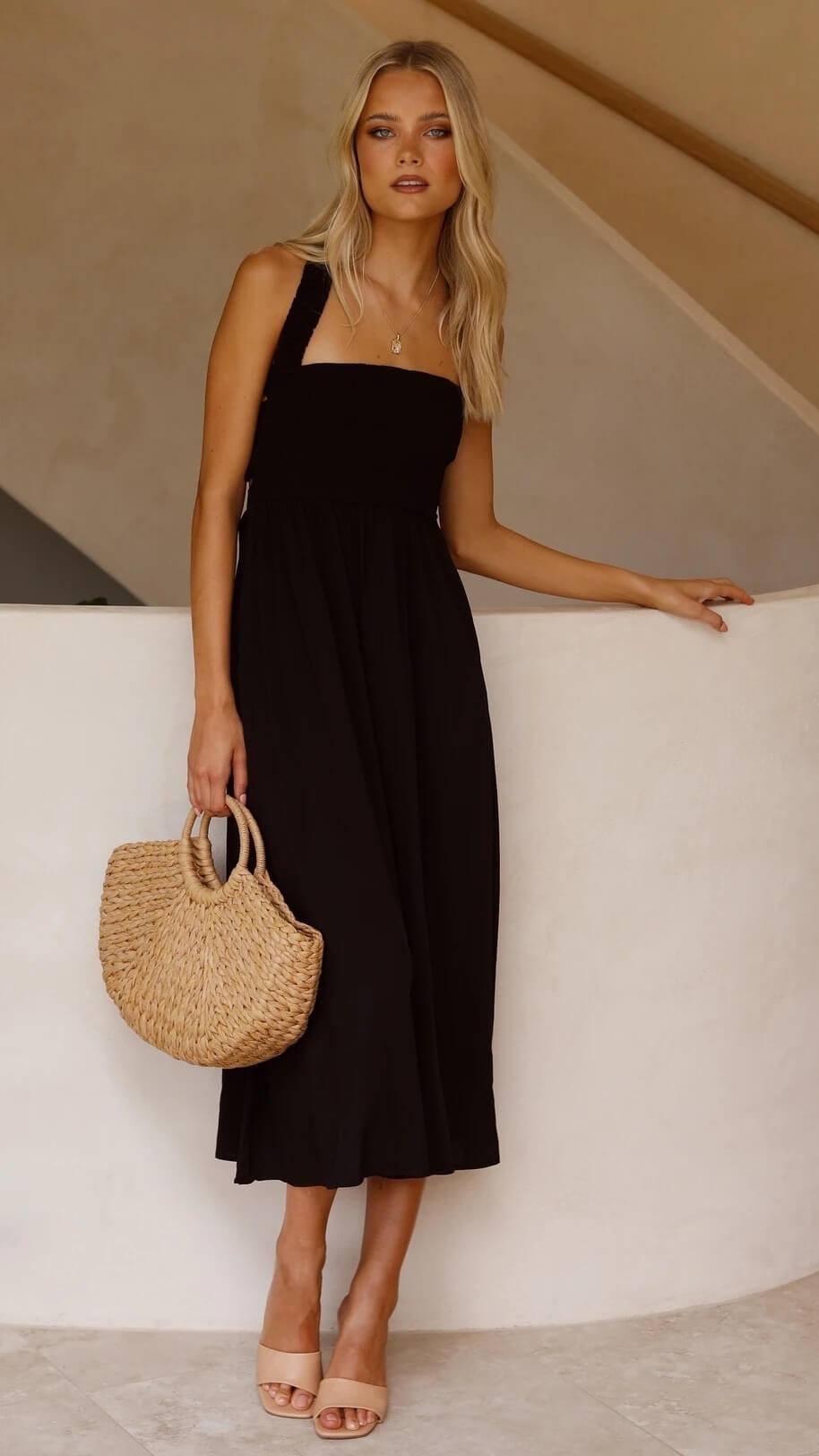 W&W Mode | Marie Elegantes Maxikleid Für Stilvolle Auftritte
