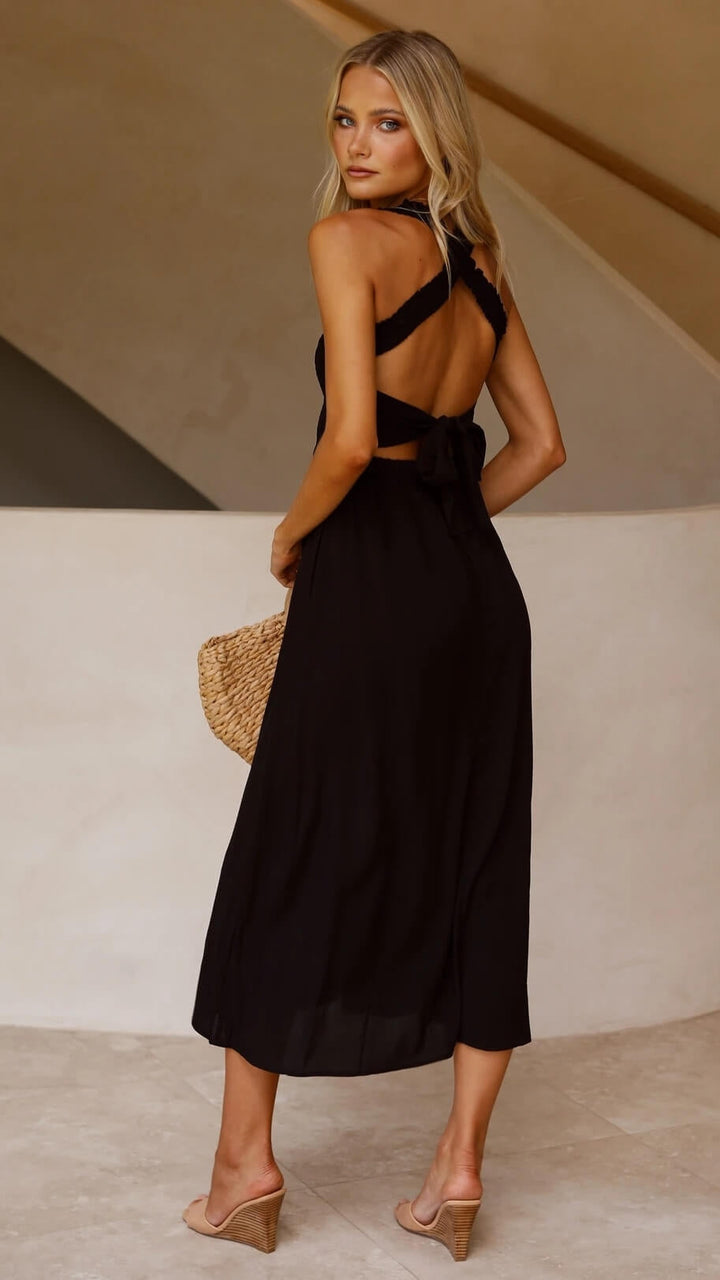 Damen-Maxikleid mit zeitlosem Schnitt für elegante Anlässe