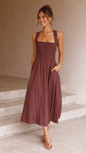Damen-Maxikleid mit zeitlosem Schnitt für elegante Anlässe