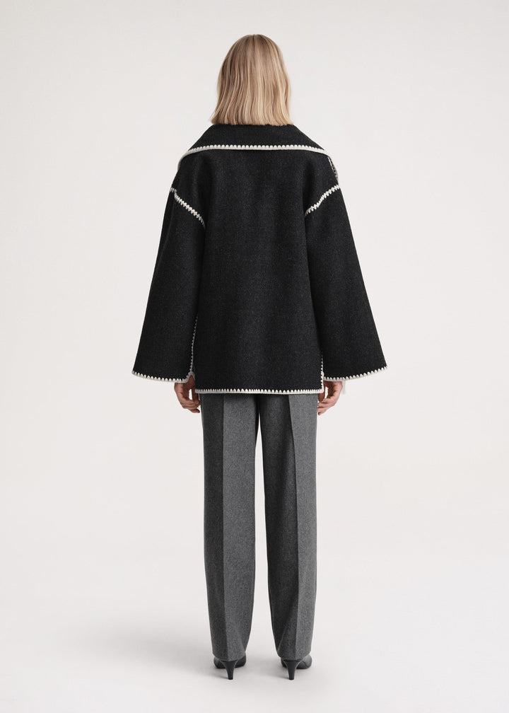 W&W Mode | Luxe Jacke Mit Schal