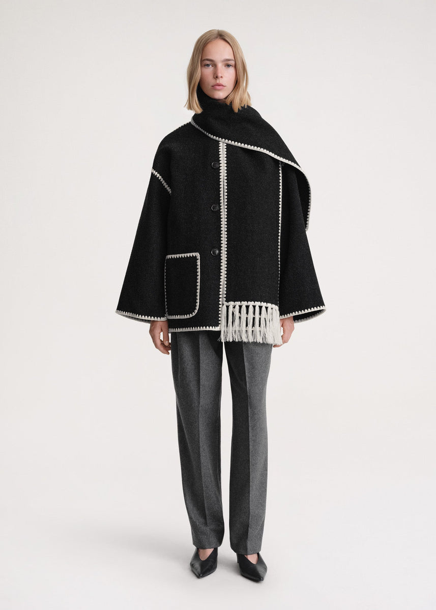 W&W Mode | Luxe Jacke Mit Schal