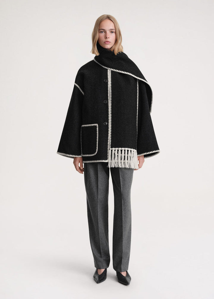 W&W Mode | Luxe Jacke Mit Schal