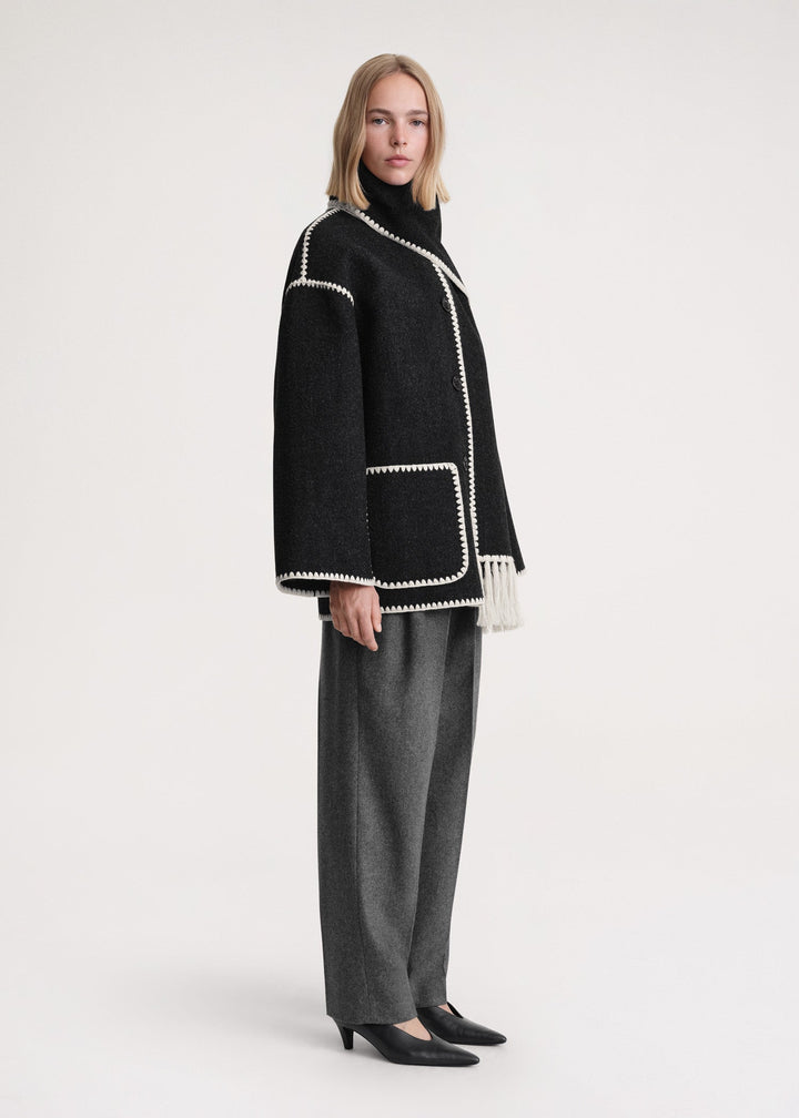 W&W Mode | Luxe Jacke Mit Schal