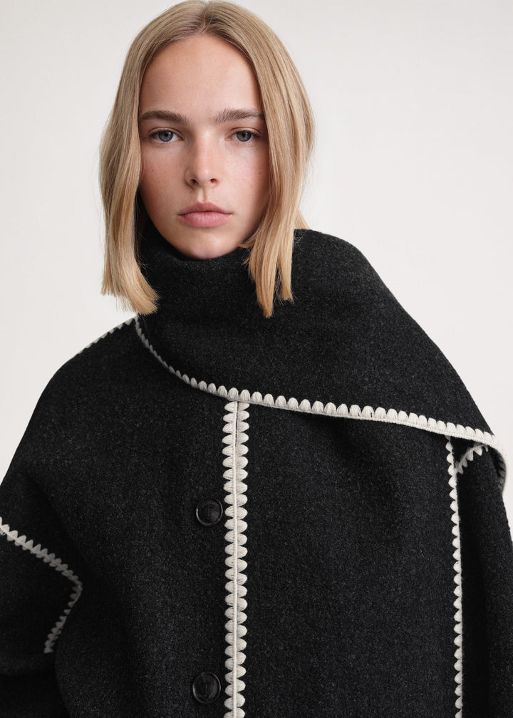 W&W Mode | Luxe Jacke Mit Schal