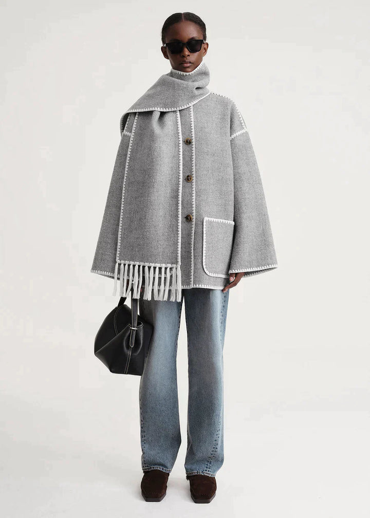 W&W Mode | Luxe Jacke Mit Schal
