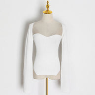 Stricktop mit Rundhalsausschnitt