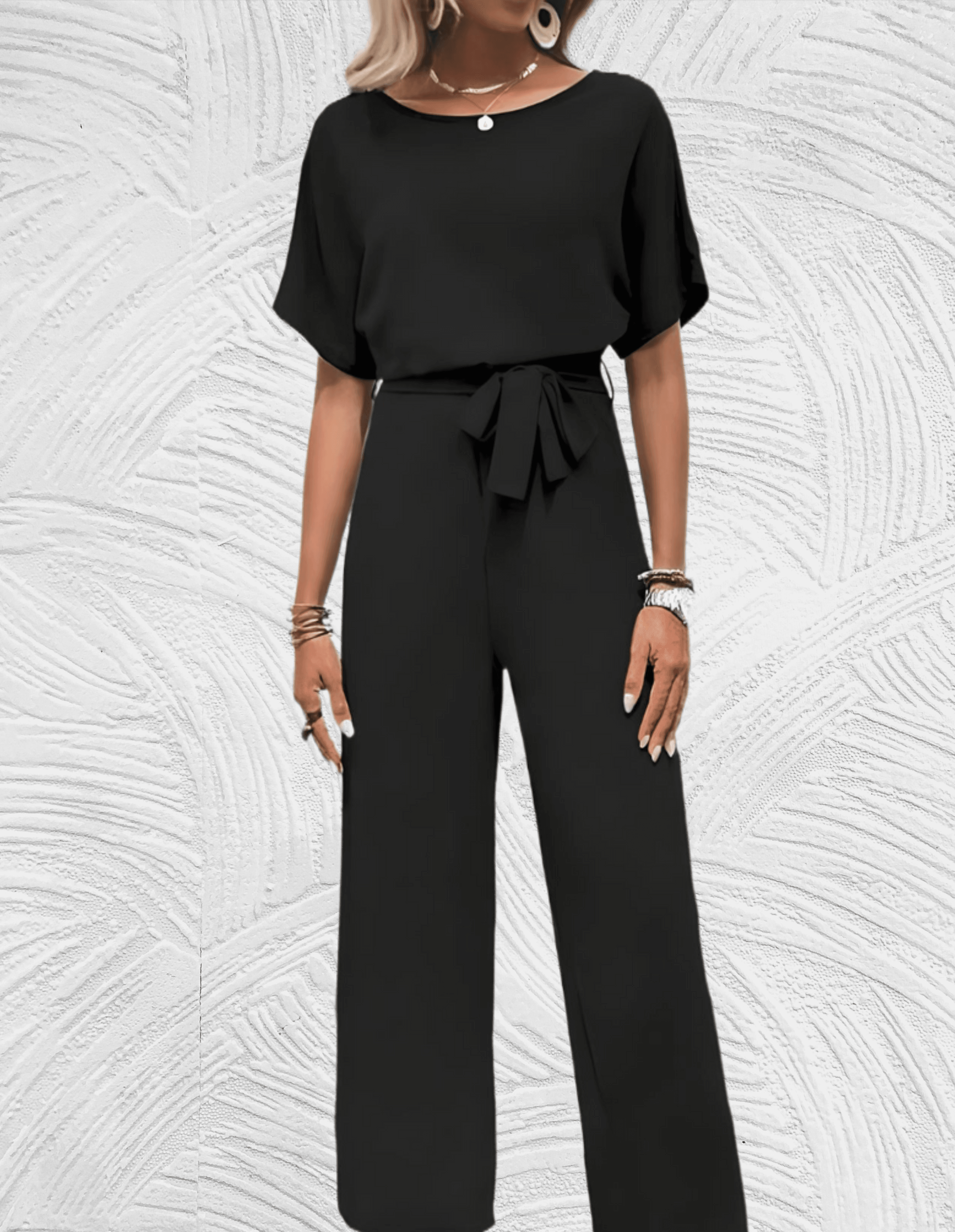 WW | Schön Geschnittenes Jumpsuit mit Breiten Ärmeln