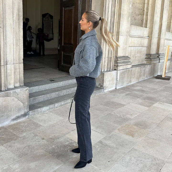 W&W Mode | Stylische Gekürzte Jacke mit Reißverschluss