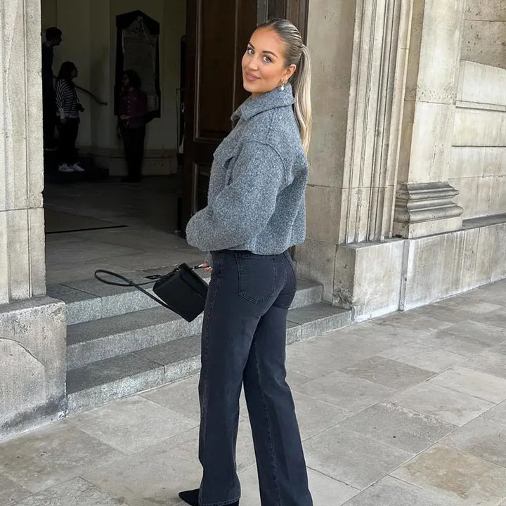 W&W Mode | Stylische Gekürzte Jacke mit Reißverschluss