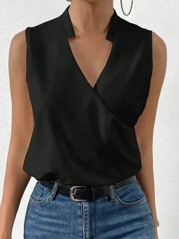 WW | Schicke Ärmellose Bluse für Frauen
