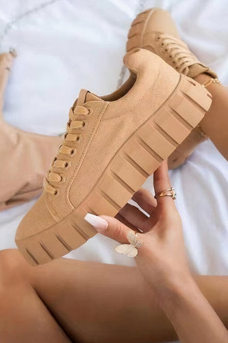 W&W Mode | Einfarbige Niedrige Turnschuhe
