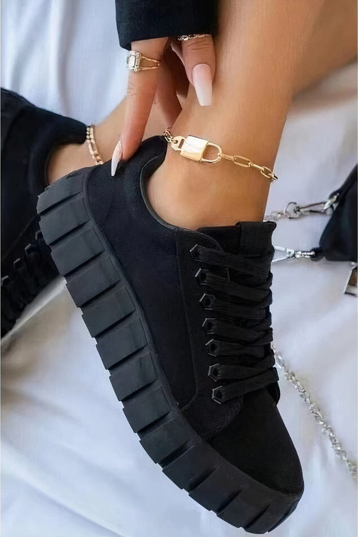 W&W Mode | Einfarbige Niedrige Turnschuhe
