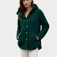 WW | Damen - Wintermantel – Eleganter Gefütterter Mantel mit Kapuze