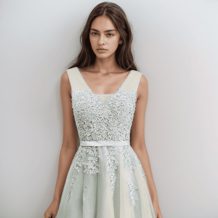 W&W Mode | Spitzenapplikation Kleid Für Die Hochzeit
