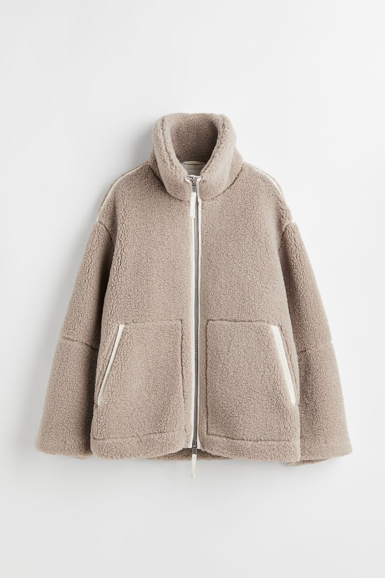 W&W Mode | Oversize-Fleecejacke mit entspannter Passform und weichem, warmem Stoff für Frauen