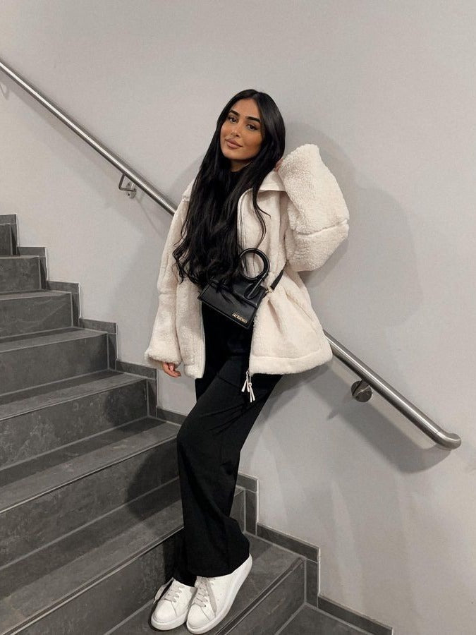 W&W Mode | Oversize-Fleecejacke mit entspannter Passform und weichem, warmem Stoff für Frauen