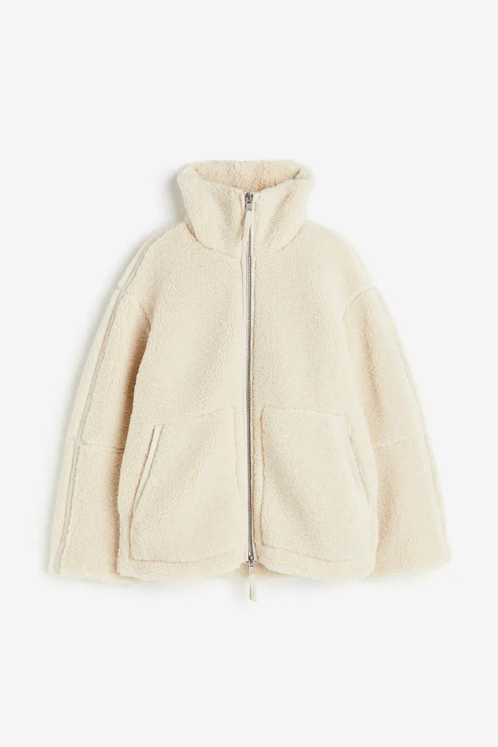 W&W Mode | Oversize-Fleecejacke mit entspannter Passform und weichem, warmem Stoff für Frauen
