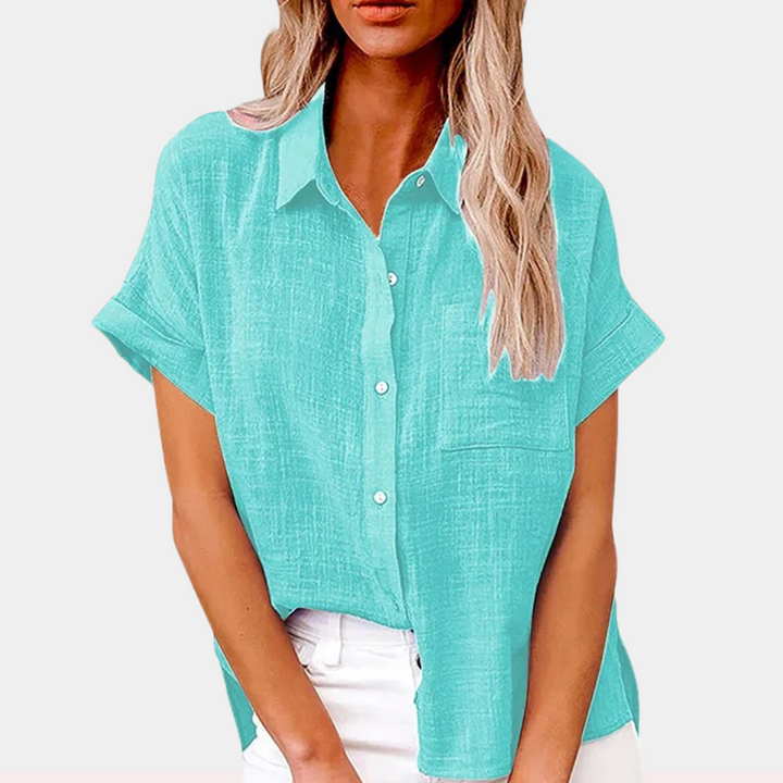 W&W Mode | Leichte Baumwoll Leinen Bluse