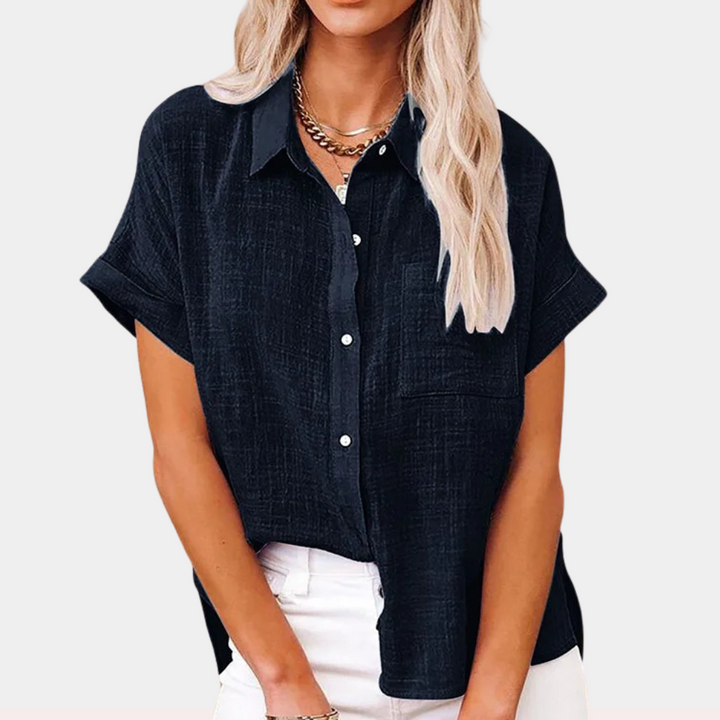 W&W Mode | Leichte Baumwoll Leinen Bluse